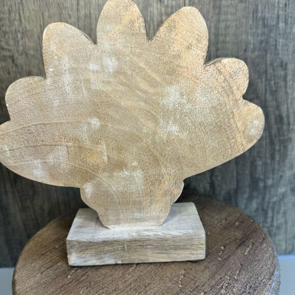 Rustic Turkey Thanksgiving Decor Mango Wood NEW FAST SHIP - Picture 4 of 6